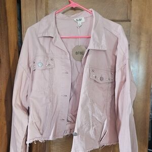 Rhinestone denim jacket